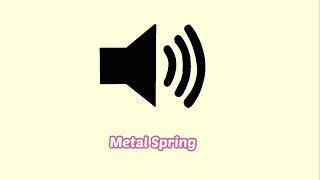 Metal Spring Sound Effect [upl. by Royce]