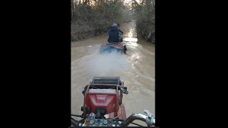 Honda ATCs Float Down a Water Trail [upl. by Jean]