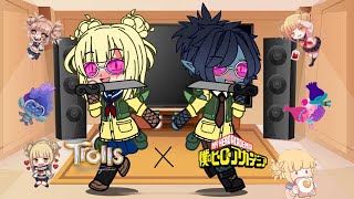 Trolls react to branch past as himiko toga mha x trollsvillain branch au [upl. by Atener]