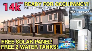 14kmo READY FOR OCCUPANCY FREE SOLAR PANEL  AIRCON Amora townhouse at Liora homes Naic [upl. by Eillo]