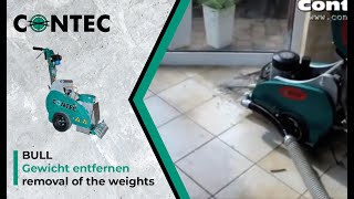 CONTEC BULL Fliesen entfernen  Removing ceramic Tiles [upl. by Natsrik]