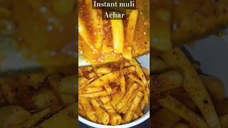 Muli Ka Achar।। खट्टा तीखामूली का अचार।। instant radish pickleshortsvideo ytviral muli Achar [upl. by Geddes]