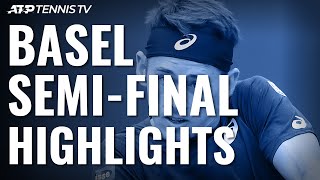 Federer Rocks Tsitsipas De Minaur Edges Opelka  Basel 2019 SemiFinal Highlights [upl. by Atinehc696]