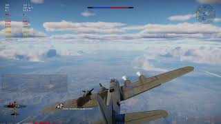 B17 Shot Down by Japanese Ki44 Fighter  War Thunder [upl. by Acinoryt]