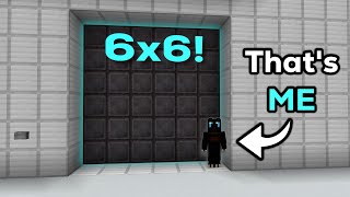 Minecraft 6x6 PISTON DOOR Bedrock EASY TUTORIAL [upl. by Hanni]