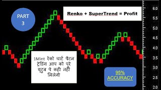 Powerful Trading Strategy RenkoSuperTrend Profit  1 minute renko strategy renko [upl. by Eirallam115]