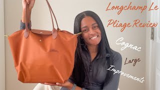 Longchamp Le Pliage Review  Cognac  Large Handbag  Céline  Me [upl. by Nalat]