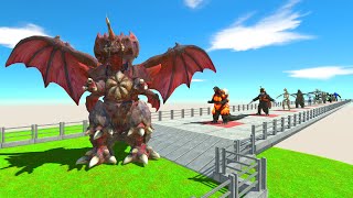 Destoroyah VS Team King Kong Blue Godzilla  Animal Revolt Battle Simulator [upl. by Ralleigh]