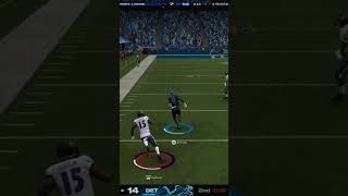 Terrion Arnold picks off Lamar Jackson gaming ps5 nfl madden25 lions [upl. by Burk]