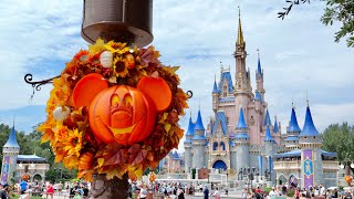 Magic Kingdom 2024 Halloween Decorations amp Merchandise in 4K  Walt Disney World Florida August 2024 [upl. by Dnomal]