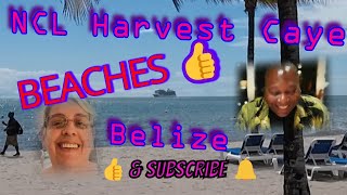 Harvest Caye Belize  Walking Tour of the Beaches [upl. by Asaert]