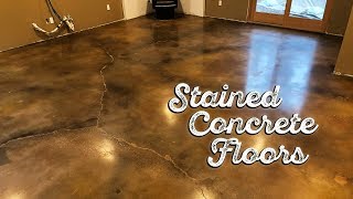 Stained Concrete Floors [upl. by Oilut333]