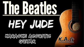 The Beatles  Hey Jude Karaoke Acoustic karaoke lyrics acoustic [upl. by Rossy]