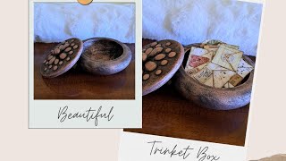 Decorating a 90 off Trinket Box from Hobby Lobby [upl. by Milena]