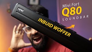 MIVI FORT Q80 Soundbar  80Watt Soundbar with inbuilt Subwoofer 🔥🔥 UNBOXING amp SoundTest [upl. by Pincince796]