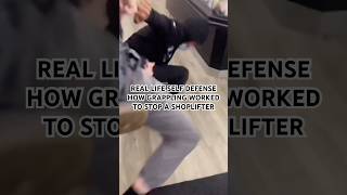 Skilled Grappler Stops Shoplifter in selfdefense shorts bjj [upl. by Ernald282]