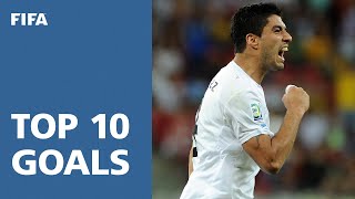 TOP 10 GOALS  FIFA Confederations Cup Brazil 2013 [upl. by Hutson342]