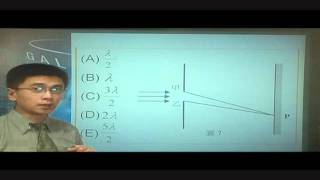 10016100指考以波長為λ的平行光垂直入射單狹縫作繞射實驗 [upl. by Ddej]