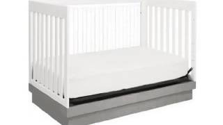 Details Babyletto Harlow 3 in 1 Covertible Crib White with Grey Acrylic Deal [upl. by Vite57]