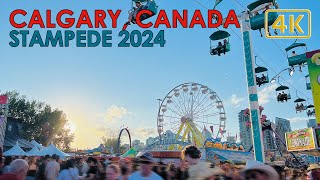 CALGARY STAMPEDE WALKTOUR  CANADA 2024 4K [upl. by Avram]