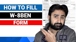 How to fill W8BEN form to Claim Reduced Withholding Tax [upl. by Inamik359]