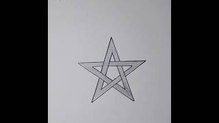 How to draw 3D star ⭐ easy drawing 3D Star ⭐ simple star drawing [upl. by Botsford]