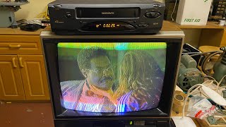 How to connect a VHS player up to a CRT TV without using a converter UHF direct￼ [upl. by Liana]