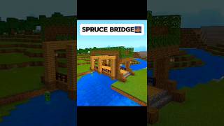 Spruce Bridge 🌉Minecraft shorts minecraft [upl. by Tocci789]