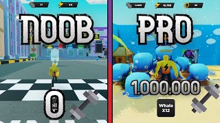 Noob To Pro In Roblox Strongman Simulator 0 To 1000000 Strength [upl. by Ag]