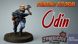 How to Paint Survivor Odin from Zombicide 2nd Edition  Miniature Painting Guide E08 [upl. by Rombert]