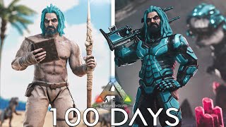 Surviving 100 Days in Hardcore ARK Survival Evolved Island Edition [upl. by Ellan]