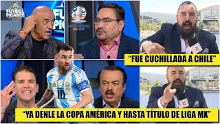 ÁLVARO SE ALTERA por arbitraje que falló contra CHILE y facilitó triunfo ARGENTINA  Futbol Picante [upl. by Meggi165]