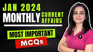 January 2024 Monthly Current Affairs by Parcham Classes  Current Affairs Revision by Richa Ma’am [upl. by Aciria]