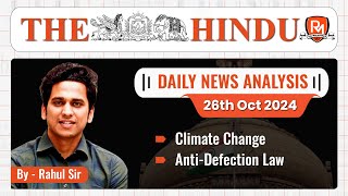 The Hindu Newspaper Analysis  26 Oct 2024  UPSC CSE [upl. by Ogaitnas871]