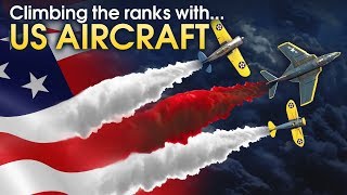 Climbing the ranks with US AIRCRAFT  War Thunder [upl. by Cooperman]