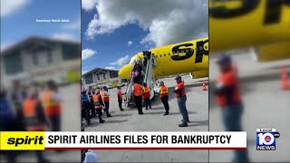 Spirit Airlines files for bankruptcy [upl. by Anaiuq]