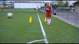 entrainement gardien but  exercice de base 6 goalkeeper portero training [upl. by Nedgo]