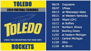 2024 Toledo Rockets Football Schedule [upl. by Nicoli]