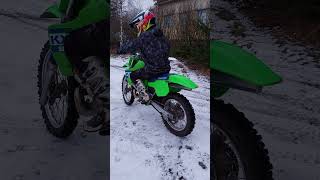 1988 KX500 Start up and Test shorts kawasaki kx500 [upl. by Ave]