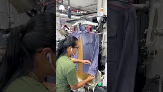 How Dry Cleaners Press Men’s Shirts dryclean explained cleanlaundry [upl. by Letnahs]