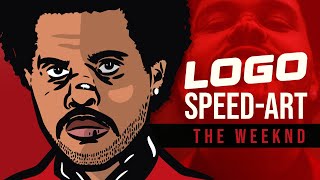 TheWeeknd SPEEDART ILLUSTRATION vectorizing in adobe Illustrator [upl. by Naeruat]