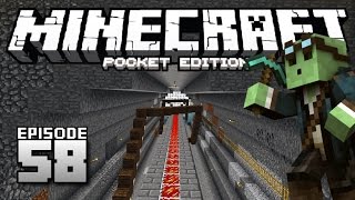 Lets Play Minecraft PE  Ep58  Huge Diamond MineSkin Revamp [upl. by Mckeon]