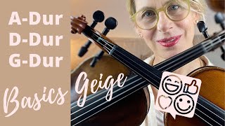 Geige lernen 3 Tonleitern für Anfänger 🎻🌸 erste Griffart einfach 😉 [upl. by Marlette735]