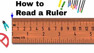 How to read an Inch ruler or tape measure [upl. by Llerod]