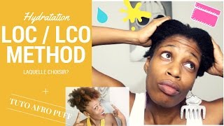 HYDRATATION LOC METHOD OU LCO  Bien hydrater les cheveux crépus 4C [upl. by Halyak]