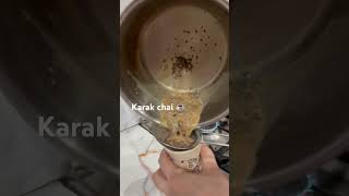 karak chai ☕️ milkteastrong tealet’s make dubai cooking youtube dubaifoodies [upl. by Dorr]