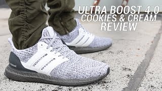 ADIDAS ULTRA BOOST 40 COOKIES AND CREAM REVIEW [upl. by Leiba191]