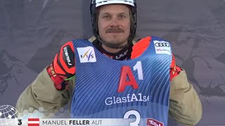 Ski Alpin Mens Slalom GurglAUT 1run Highlights 2023 [upl. by Lebasiairam787]