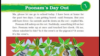 EVS Class 3  Ch 1  Poonam’s Day Out  Animals that can fly crawl hop walk [upl. by Elbon]