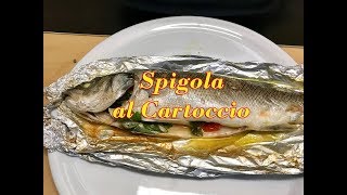 Spigola al Cartoccio Ricetta Gustosa [upl. by Llorrac]